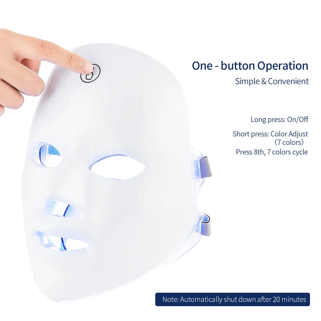 Velvion™ 7-Color LED Therapy Mask – Pro-Level Skincare at Home